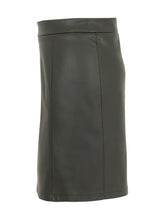 74129 Doleczza black faux leather skirt